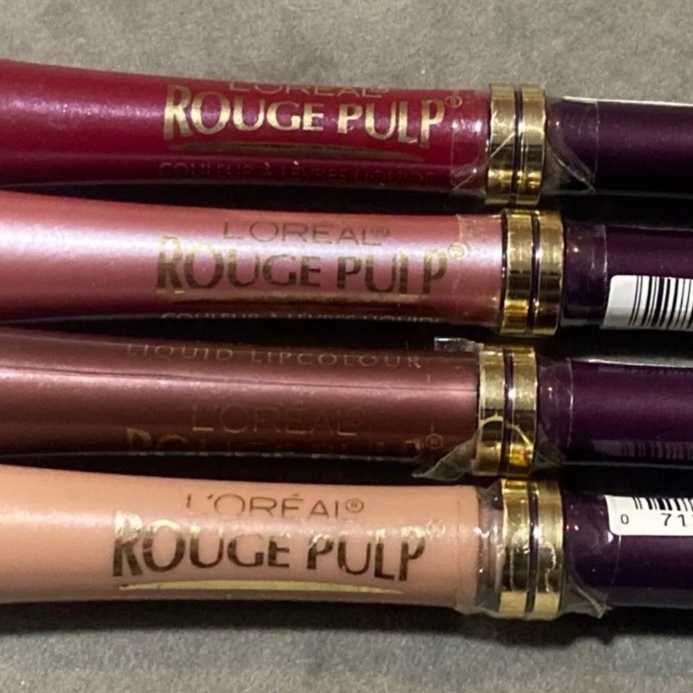 L’Oréal Rouge Pulp Liquid Lipstick Lot of 4 Different Colors